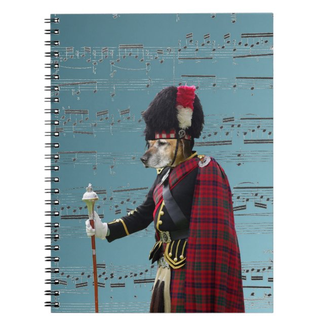 Carnet Commandant de tuyau drôle de chien (Devant)