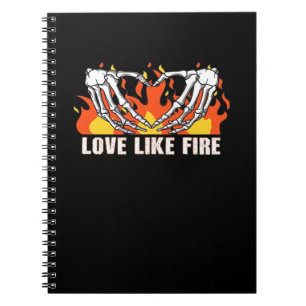 Carnet Comme Classique - Skeleton Hands Heart