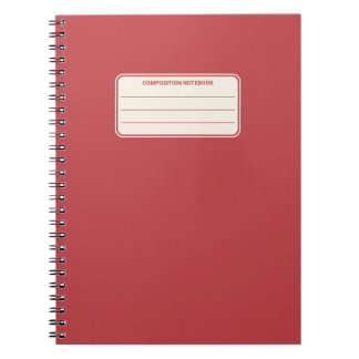 Carnet Composition de couleur unie classique vintage