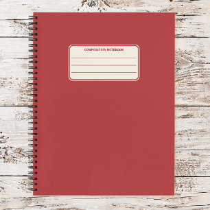 Carnet Composition de couleur unie classique vintage