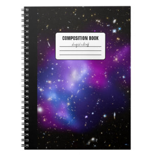 Carnet Composition de photo céleste de galaxie pourpre