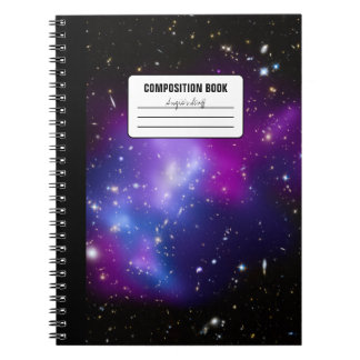 Carnet Composition de photo céleste de galaxie pourpre