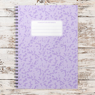 Carnet Composition esthétique de marbre pastel doux