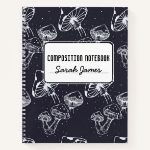 Carnet Composition noire personnalisée esthétique des cha