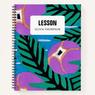 Carnet Composition personnalisée de la leçon florale pour