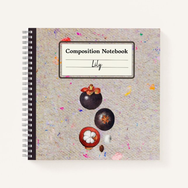Carnet Composition personnalisée Mangosteen en croissance (Devant)