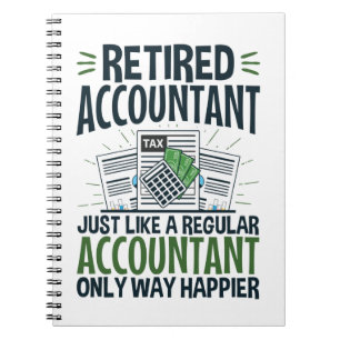 Carnet Comptable à la retraite Funny CPA Retraite Happier