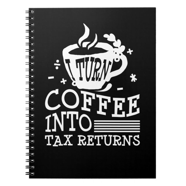 Carnet Comptable Café CPA Bookkeeper Humour Bookkeeper (Devant)