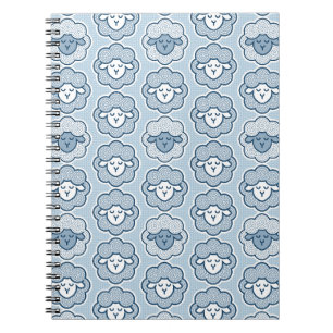 Carnet Compter les moutons - bleu