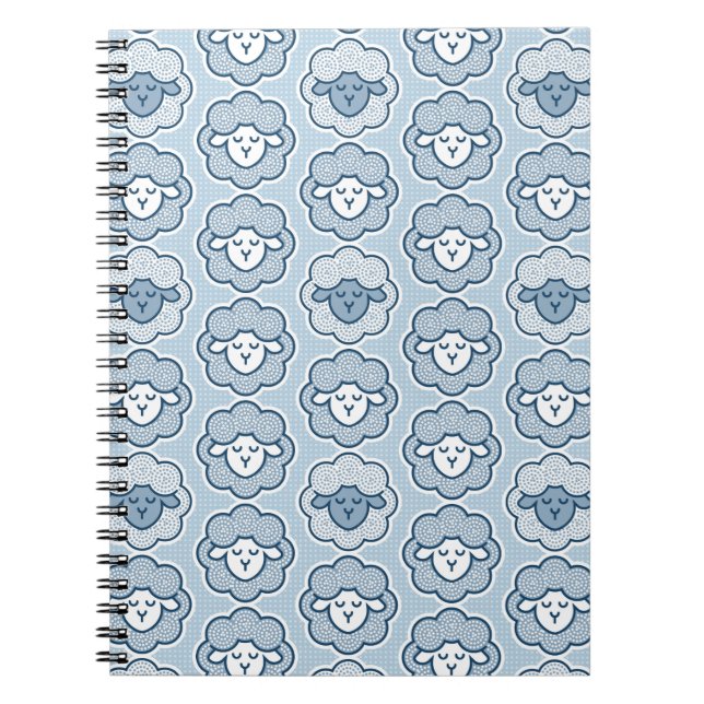 Carnet Compter les moutons - bleu (Devant)