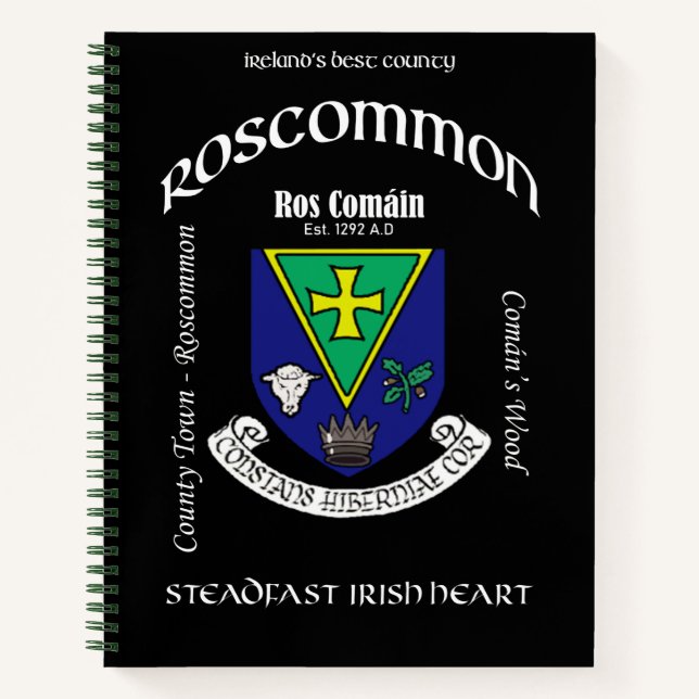 Carnet Comté de Roscommon Irlande Ordinateur portable arr (Devant)
