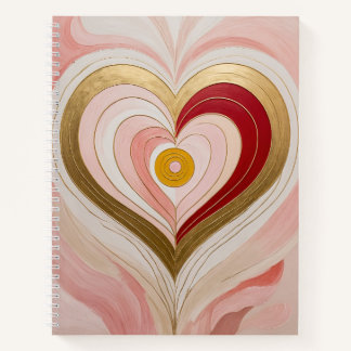 Carnet Concentric Heart Blossom