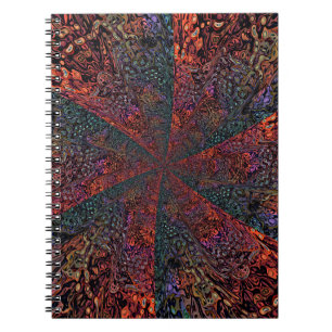 Carnet Conception Abstraite de Kaléidoscope Fractal Élect