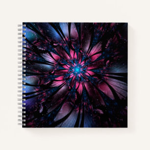 Carnet Conception Abstraite des fleurs fractales.