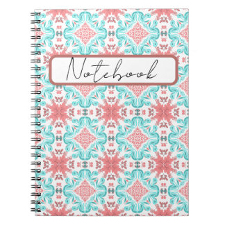Carnet Conception artistique de motif floral coloré sans