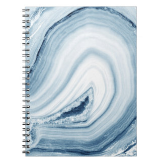 Carnet Conception bleue d'agate