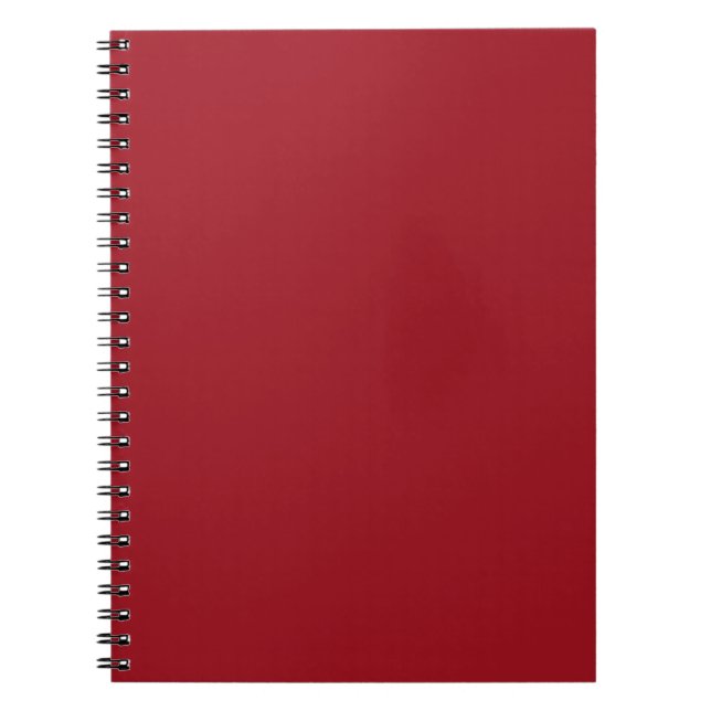 Carnet Conception couleur rouge gras Ruby (Devant)