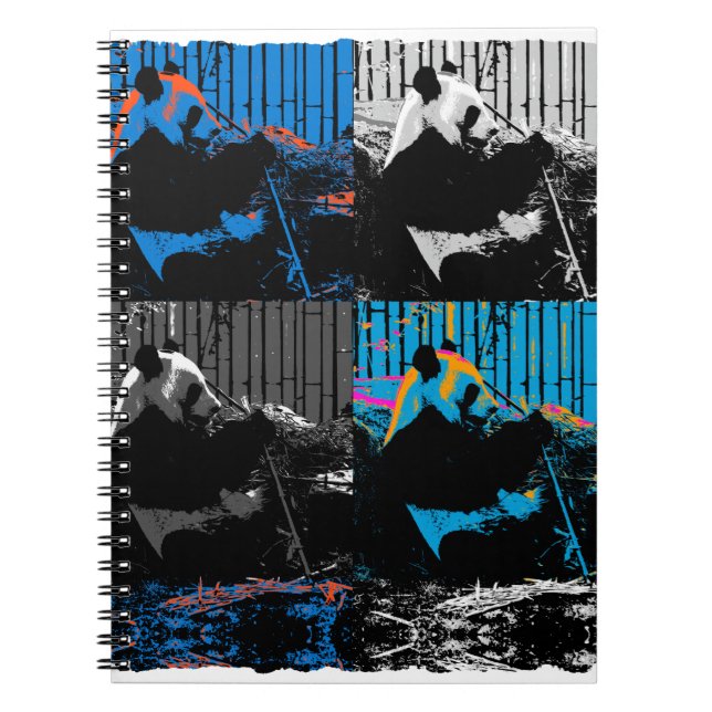 Carnet Conception d'art moderne multi-panneaux d'ours Pan (Devant)