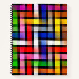 Carnet Conception de carreaux tartan à carreaux en twill