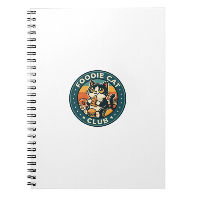 Carnet Conception de chat de nourriture Chaton mignon - C (Devant)