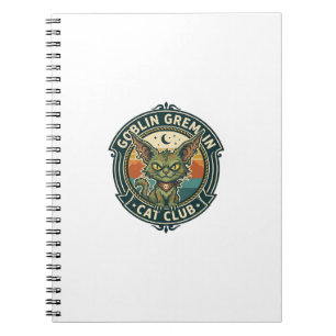 Carnet Conception de chat mignon de lutin gremlin - Gobel