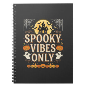 Carnet Conception de château fantôme Halloween Vibes Somb