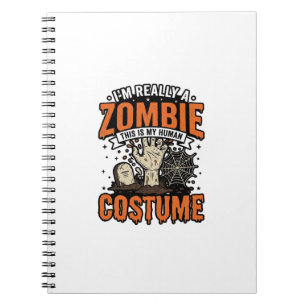 Carnet Conception de chemise Halloween Costume Zombie Vin