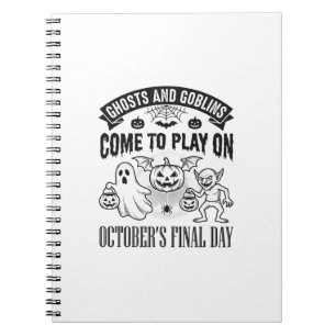 Carnet Conception de chemise Halloween Fantômes et Gobeli