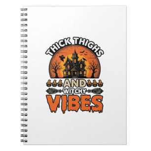 Carnet Conception de chemise Halloween Thick Thighs Witch
