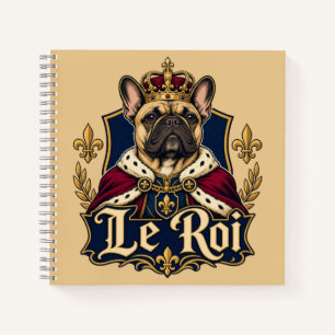 Carnet Conception de chien royal roi Bouledogue français