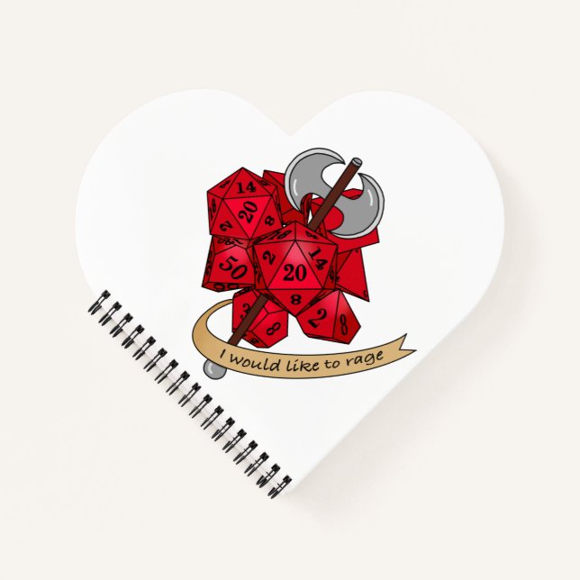 Carnet Conception de dés barbares (Devant)