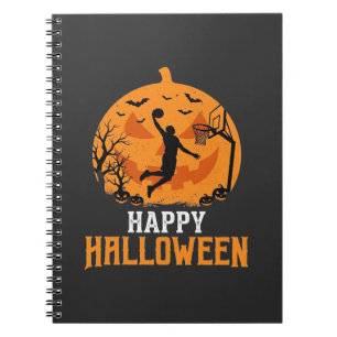 Carnet Conception de dunk de basket-ball Halloween citrou