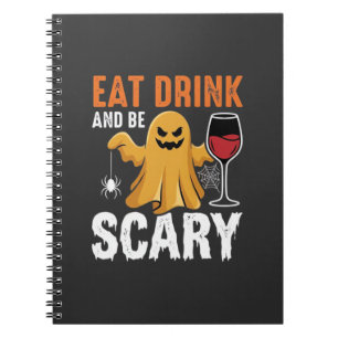 Carnet Conception de fantôme effrayant Halloween Manger B