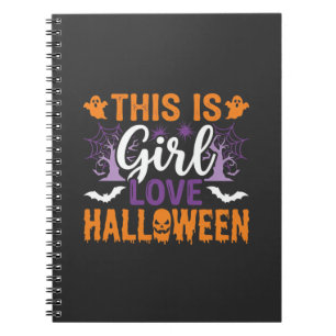 Carnet Conception de fantôme Halloween Girl Love_1