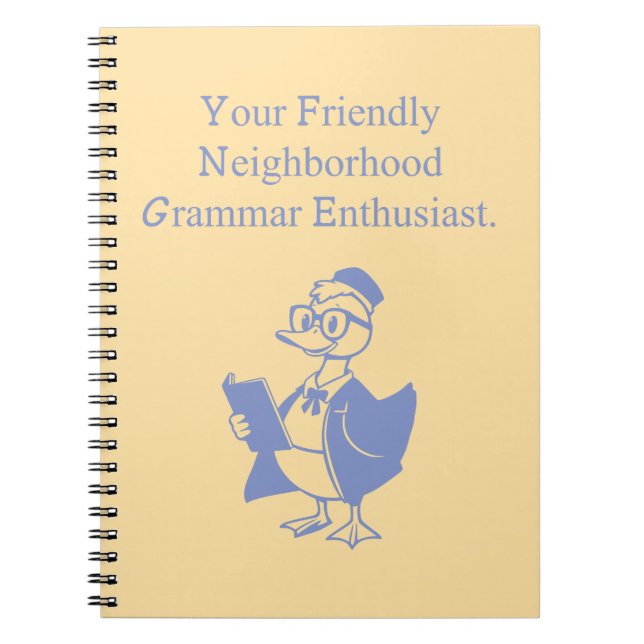 Carnet Conception de grammaire de quartier amicale (Devant)