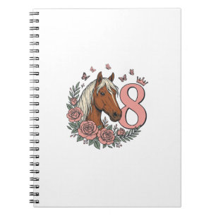 Carnet Conception de gravure vintage florale pour les 8 a