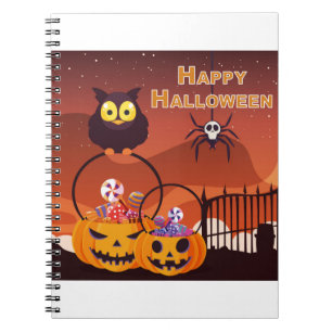 Carnet Conception de Halloween très mignonne et heureuse