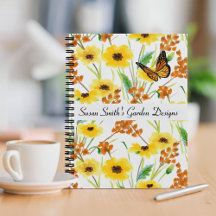 Conception de jardin floral à l'aquarelle