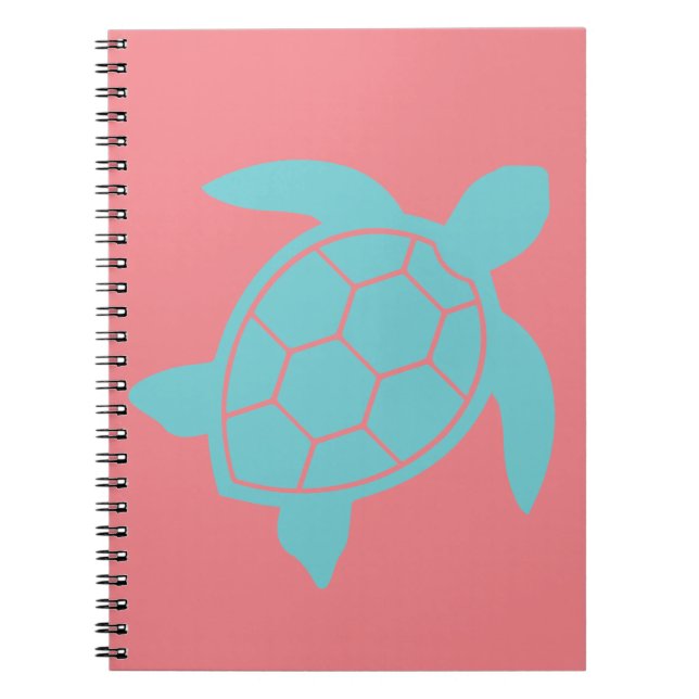 Carnet Conception de la tortue marine dans Ocean Vert ble (Devant)