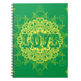 Carnet Conception de mandala d'amour