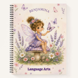 Carnet Conception de nom et de sujet de jardin de fée à l