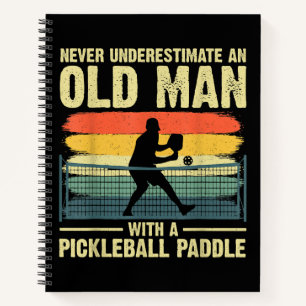 Carnet Conception de pickleball cool pour hommes Grand-pè