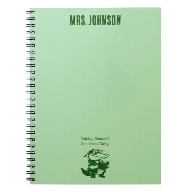 Carnet Conception de professeur d'anglais pour comprendre (Devant)