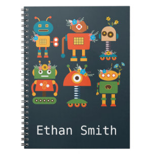 Carnet Conception de robot mignon pour enfants