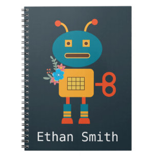 Carnet Conception de robot mignon pour enfants
