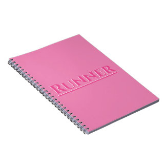Carnet Conception de script rose coureur