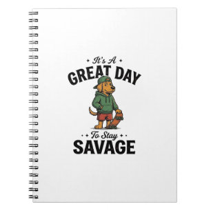 Carnet Conception de T-Shirt avec Gravure Vintage Savage