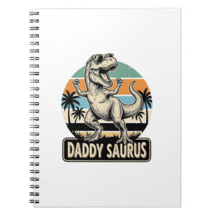 Carnet Conception de t-shirt de dinosaure rétro Papa Saur