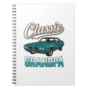 Carnet Conception de T-Shirt de voiture vintage Grand-pèr