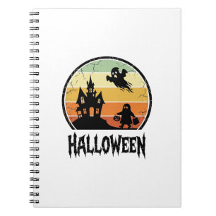 Carnet Conception de T-shirt Vintage Halloween Maison Han